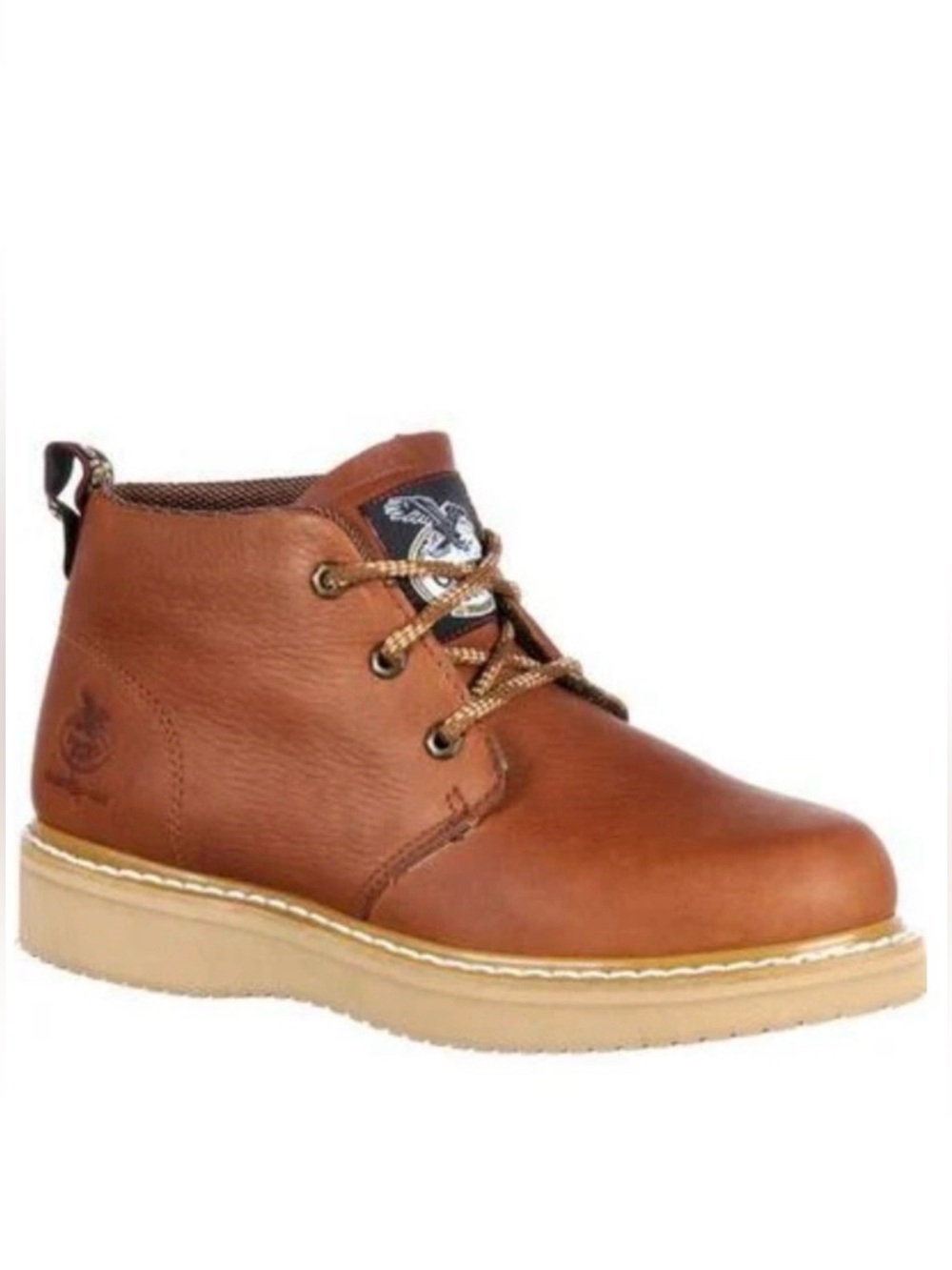 GEORGIA BOOT WEDGE CHUKKA WORK BARRACUDA GOLD MEN'S BOOT SIZE 11.5 W